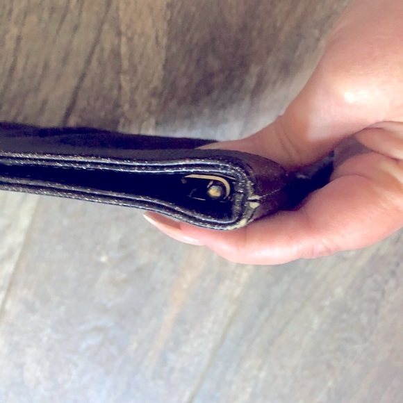 Lauren Merkin metallic Dk gray with gold flecks color clutch - Picture 5 of 6